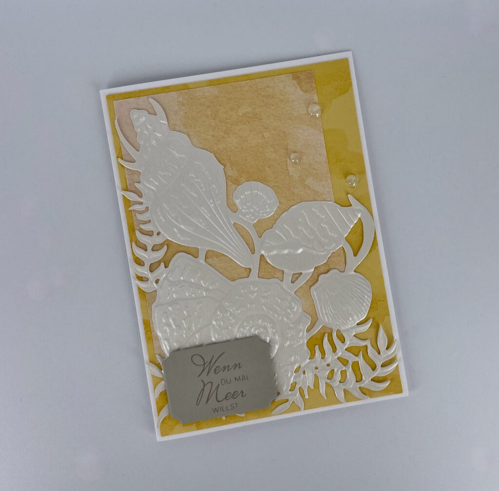 One Sheet Wonder, Meer, basteln, Stampin Up, handmade, Anleitung