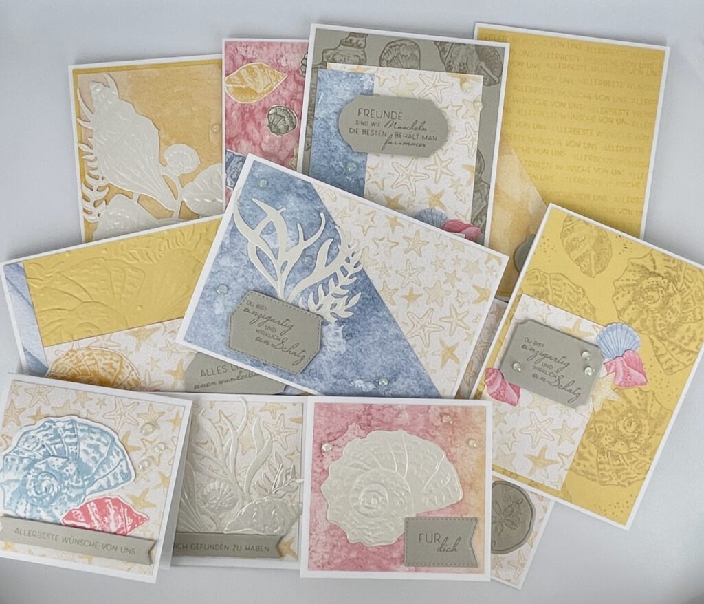 One Sheet Wonder, Meer, basteln, Stampin Up, handmade, Anleitung