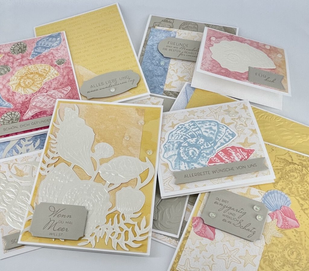 One Sheet Wonder, Meer, basteln, Stampin Up, handmade, Anleitung