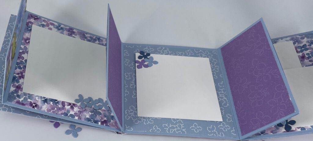 Minialbum, Fotoalbum, Hortensien, Album basteln, Papierbasteln, Stampin Up