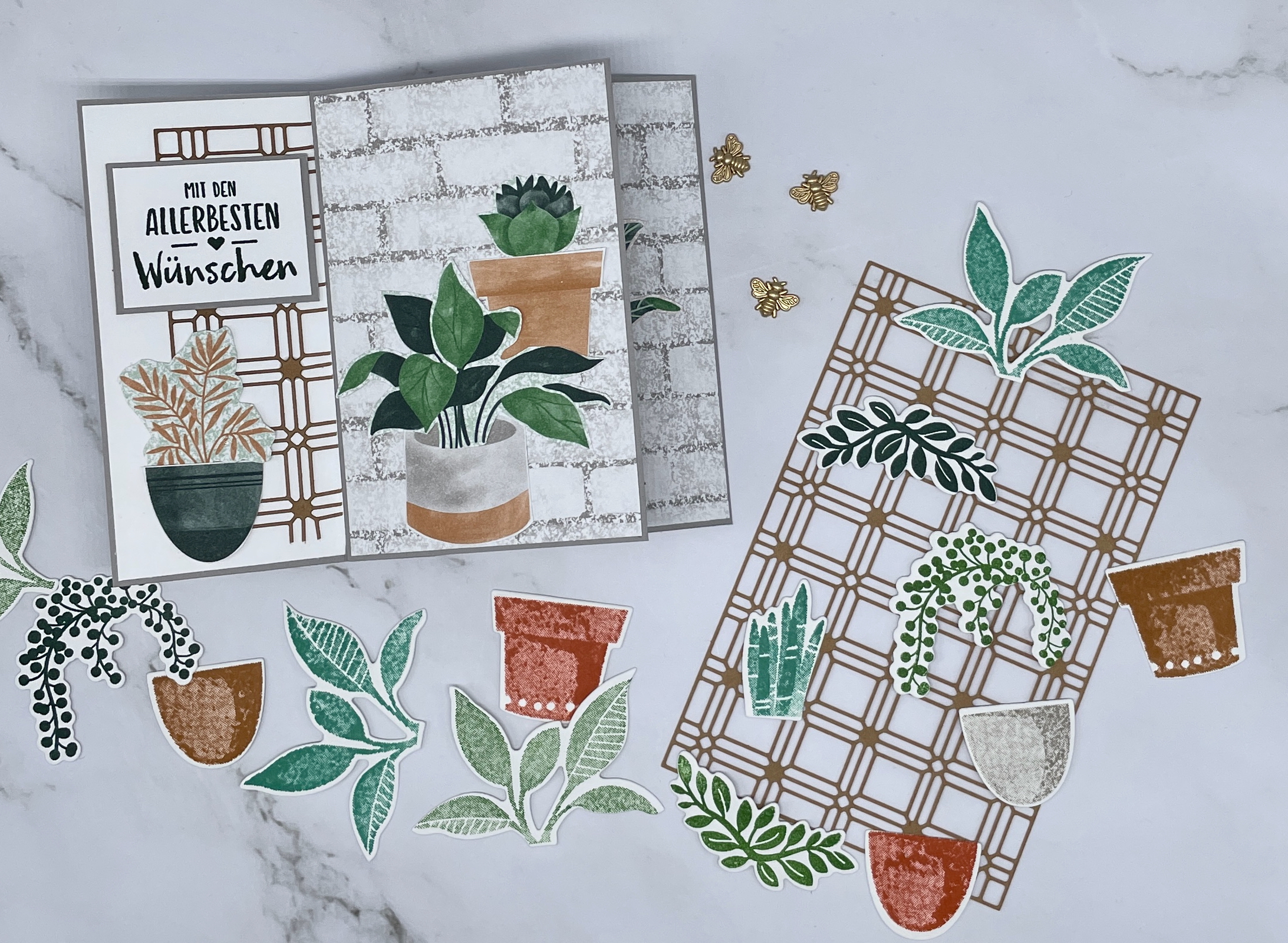 Pinwheelkarte, Karten basteln, Stampin Up, handmade, Anleitung