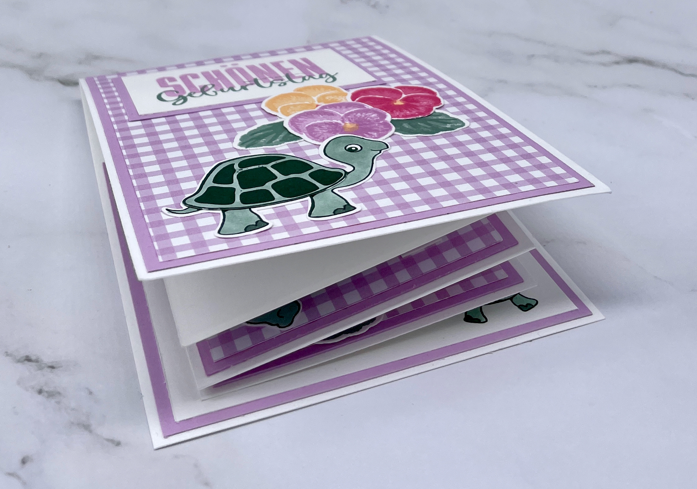 Pop up Twist Karte, Karten basteln, Stampin Up, handmade, Anleitung