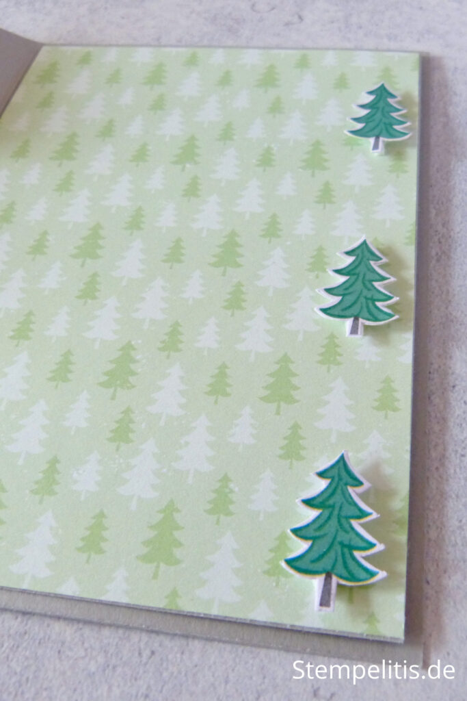 Triple Easel Karte, Pinguin, Weihnachten, Anleitung, Tutorial, Weihnachtskarte, Papierbasteln, basteln, handmade, DIY, Stampin Up, Stempelitis