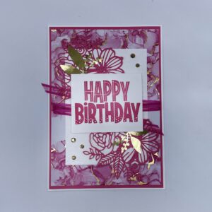 Happy Birthday | Rosa und Gold