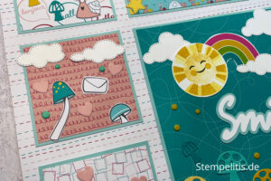 Schneckenpost, Layout basteln, Stampin Up, handmade, Anleitung