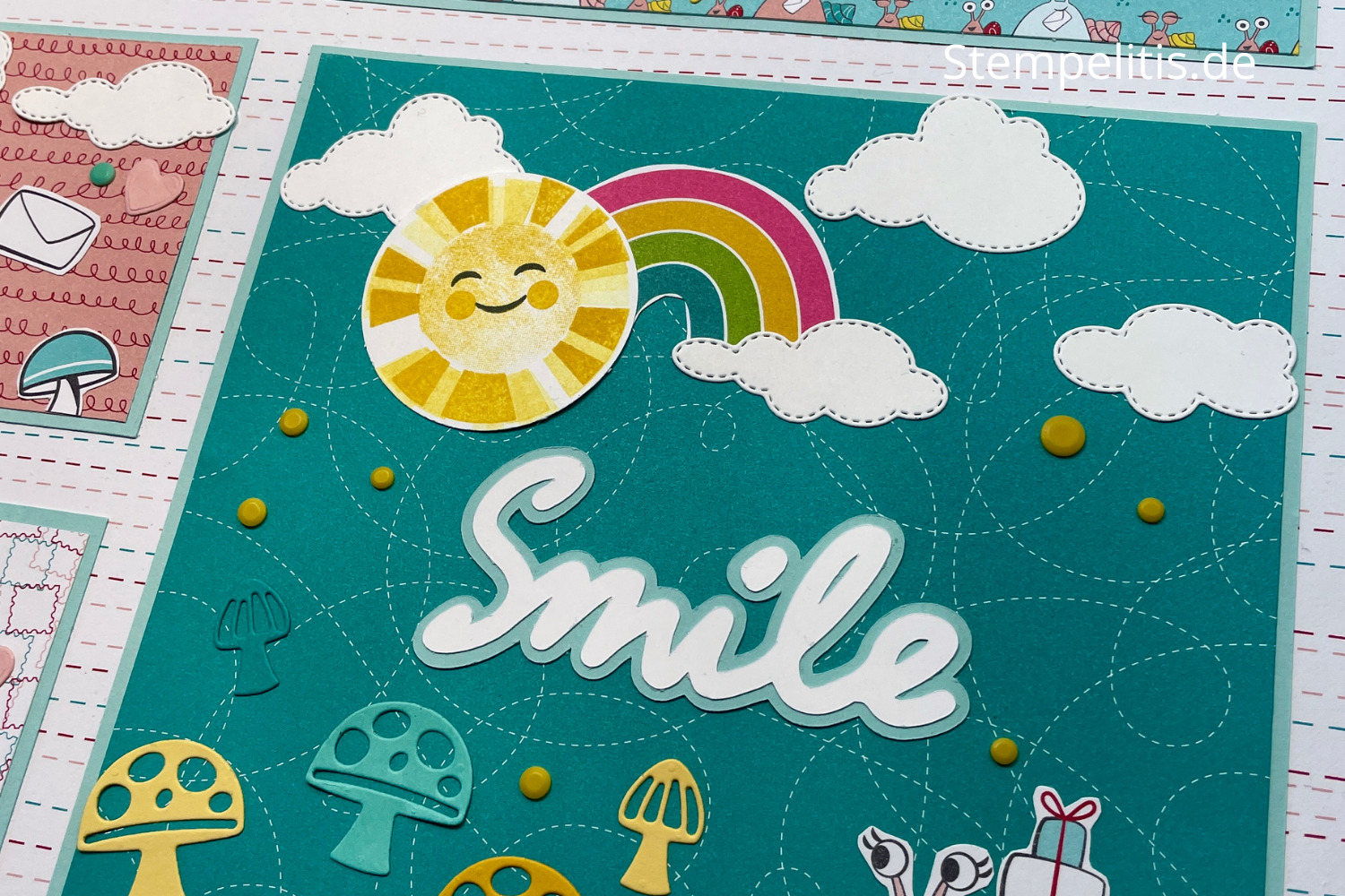 Schneckenpost, Layout basteln, Stampin Up, handmade, Anleitung