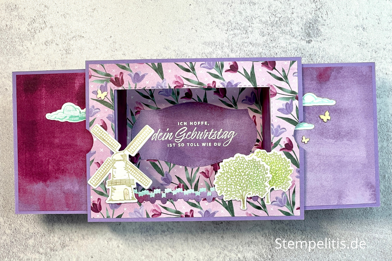 Funfold, Theaterkarte, Karten basteln, Stampin Up, handmade, Anleitung