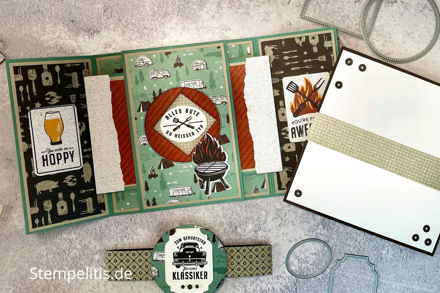 Funfold, Shutterkarte, Karten basteln, Stampin Up, handmade, Anleitung