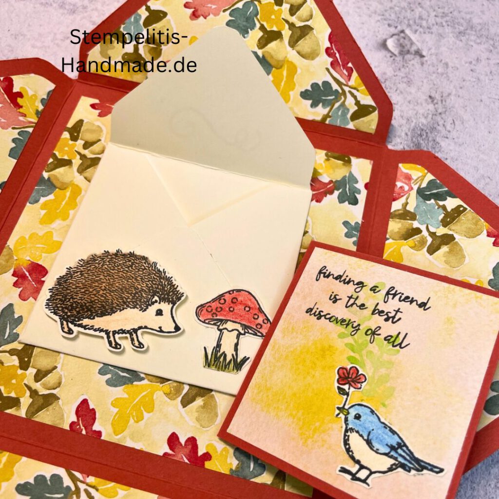 Funfold, Hedgehog, Karten basteln, Stampin Up, handmade, Anleitung