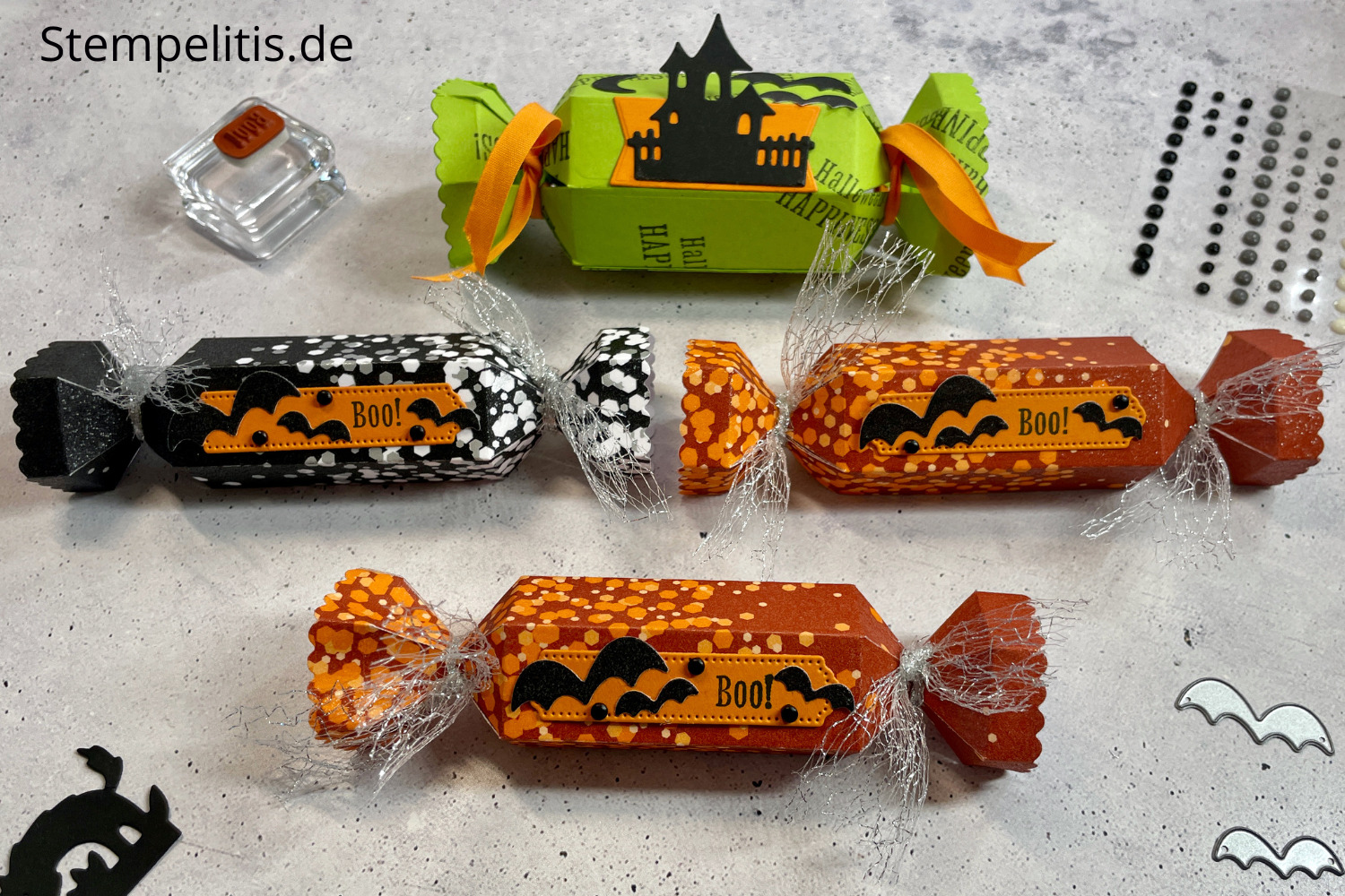 Halloween, Knallbonbon, Anleitung, Tutorial, Stampin Up