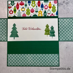 Handgemachte Weihnachtskarte, Stampin Up Karte, Explosionskarte kaufen, Aufklappkarte Weihnachten, Gutschein Verpackung Karte, Geldgeschenk Karte handmade