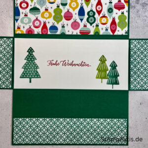 Handgemachte Weihnachtskarte, Stampin Up Karte, Explosionskarte kaufen, Aufklappkarte Weihnachten, Gutschein Verpackung Karte, Geldgeschenk Karte handmade