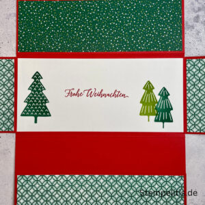 Handgemachte Weihnachtskarte, Stampin Up Karte, Explosionskarte kaufen, Aufklappkarte Weihnachten, Gutschein Verpackung Karte, Geldgeschenk Karte handmade