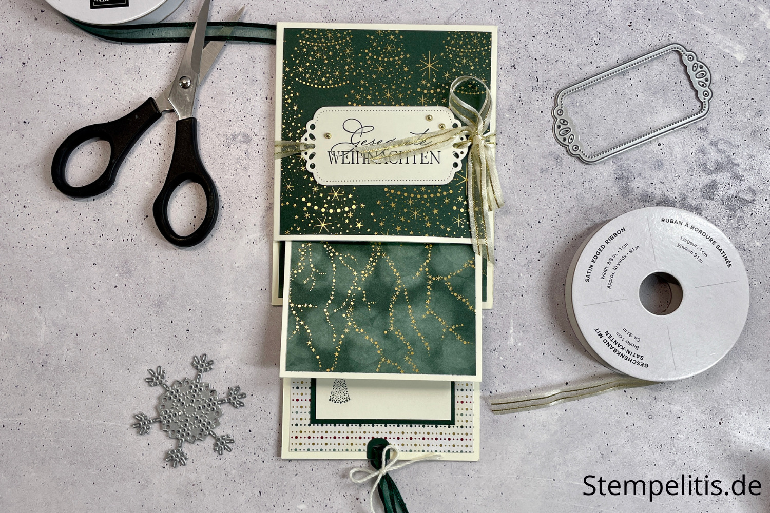 Pull out Karte, Karten basteln, Stampin Up, handmade, Anleitung, Weihnachten