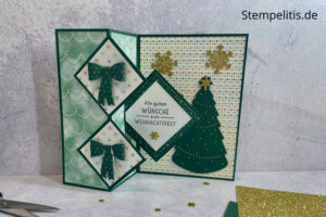 Lichterzauber, Karten basteln, Stampin Up, handmade, Anleitung, Weihnachten