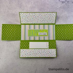 handgemachte Karte, Stampin Up Karte, Explosionskarte kaufen, Aufklappkarte, Gutschein Verpackung Karte, Geldgeschenk Karte handmade
