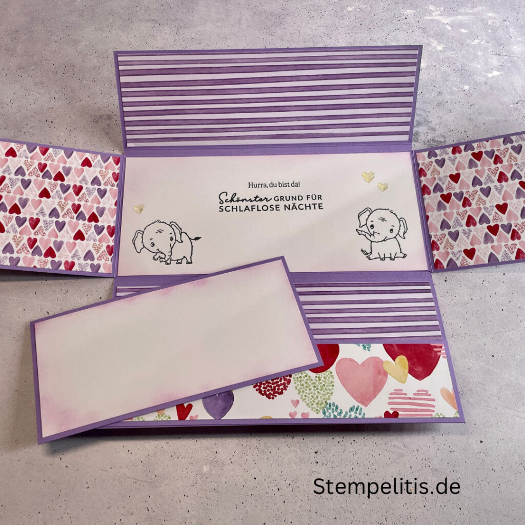 handgemachte Karte, Stampin Up Karte, Explosionskarte kaufen, Aufklappkarte, Gutschein Verpackung Karte, Geldgeschenk Karte handmade