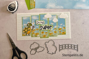 5 Panel Karte, Karten basteln, Stampin Up, handmade, Anleitung