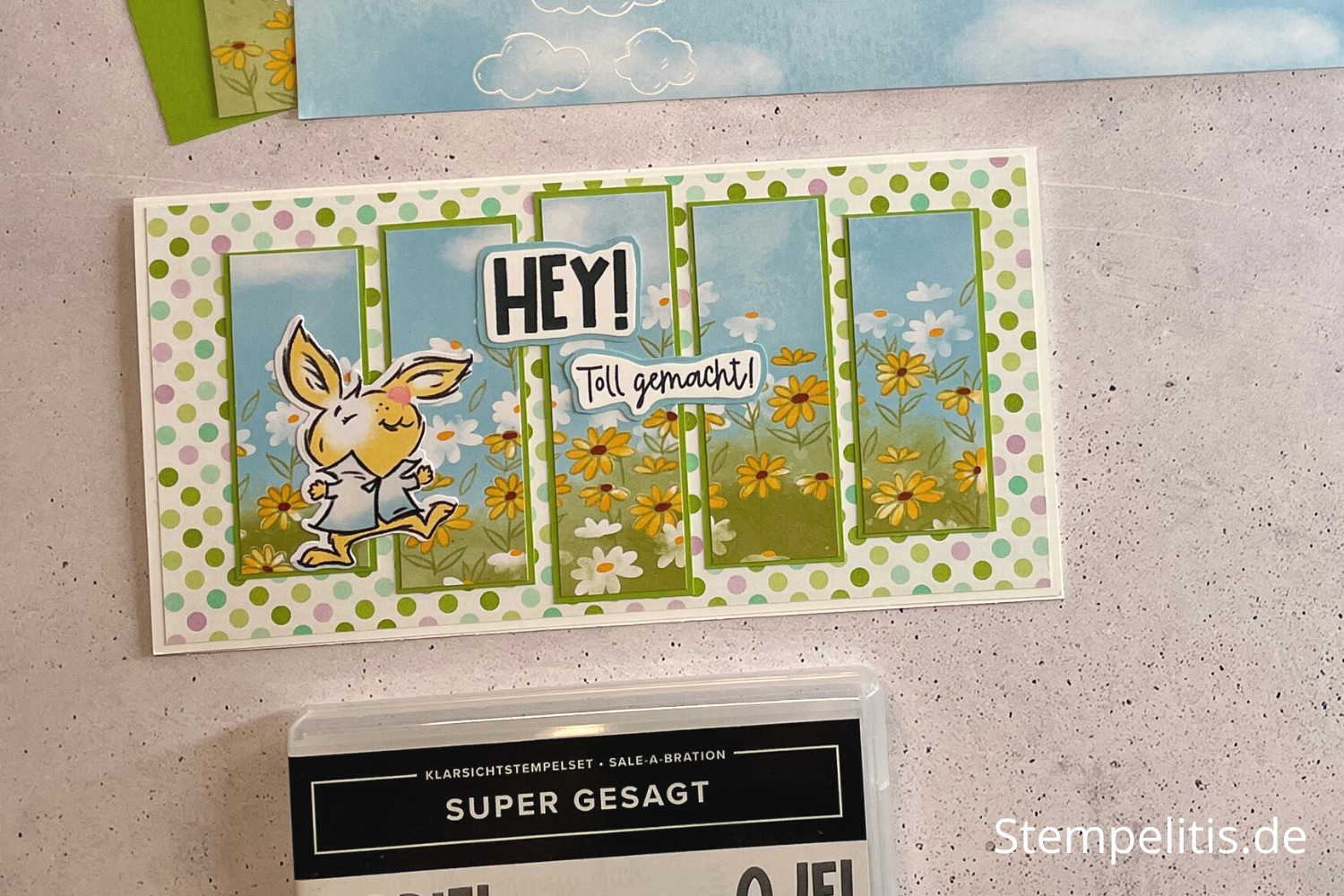 5 Panel Karte, Karten basteln, Stampin Up, handmade, Anleitung