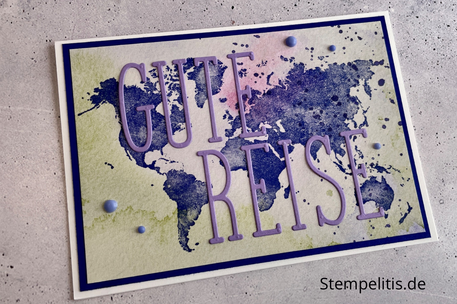 Reise, Karten basteln, Stampin Up, handmade, Anleitung