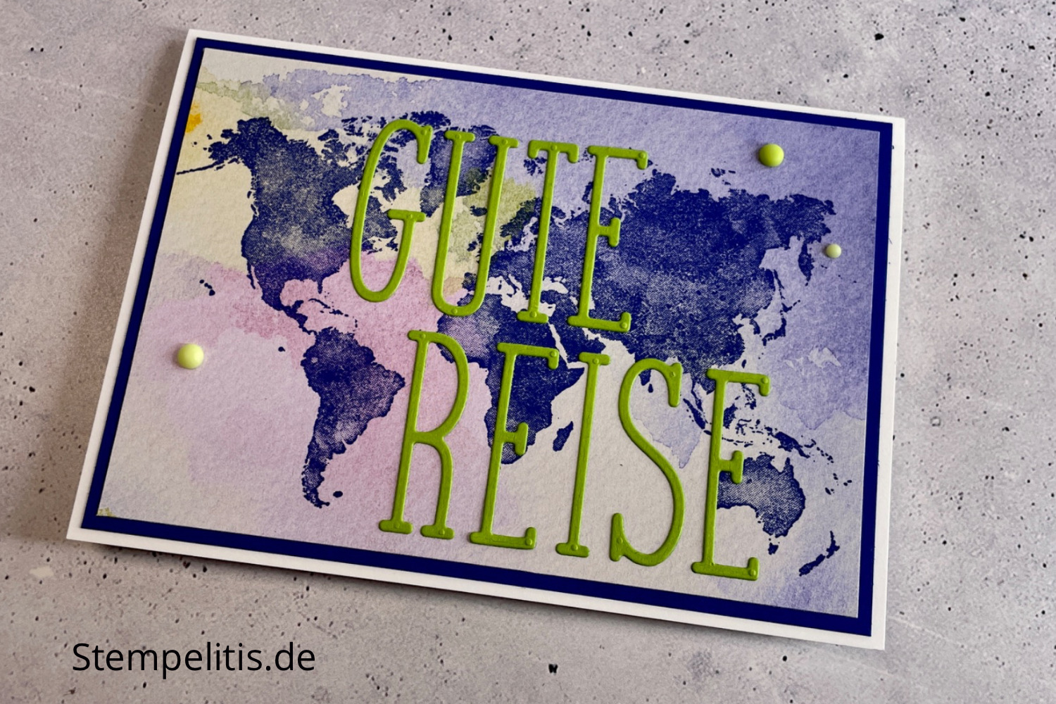 Reise, Karten basteln, Stampin Up, handmade, Anleitung