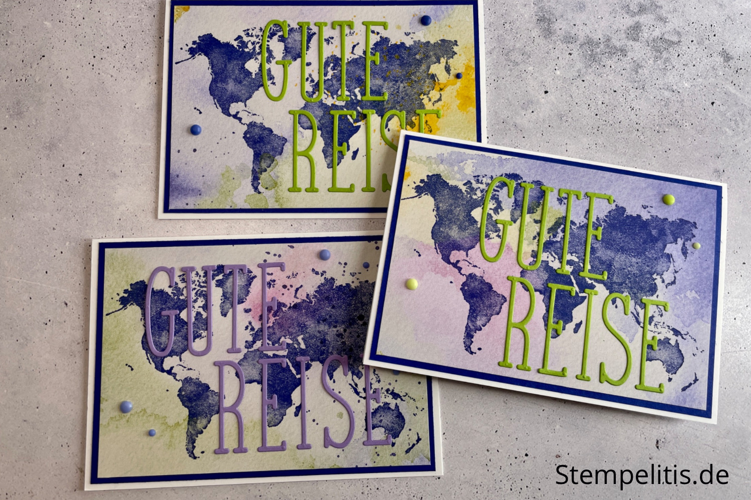 Reise, Karten basteln, Stampin Up, handmade, Anleitung