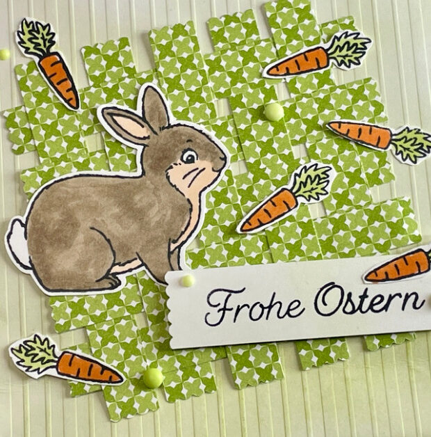 Anleitung, Ostern, Verpackung, Stampin Up, gewebter Hinzergrund, Stempelitis, Papierbasteln