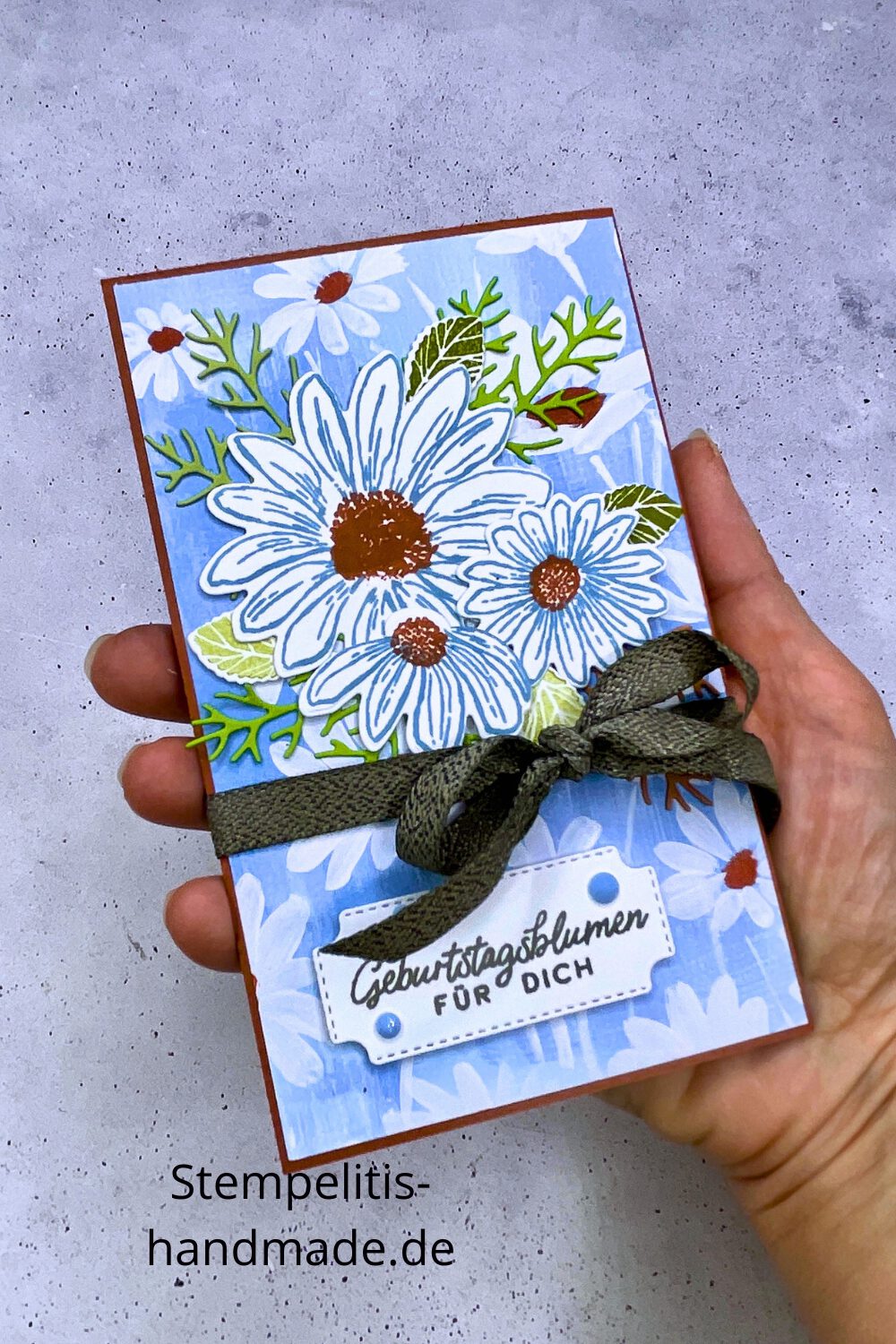 Four Blocks Karte, Gänseblümchen, handmade, Karte basteln, Stampin Up