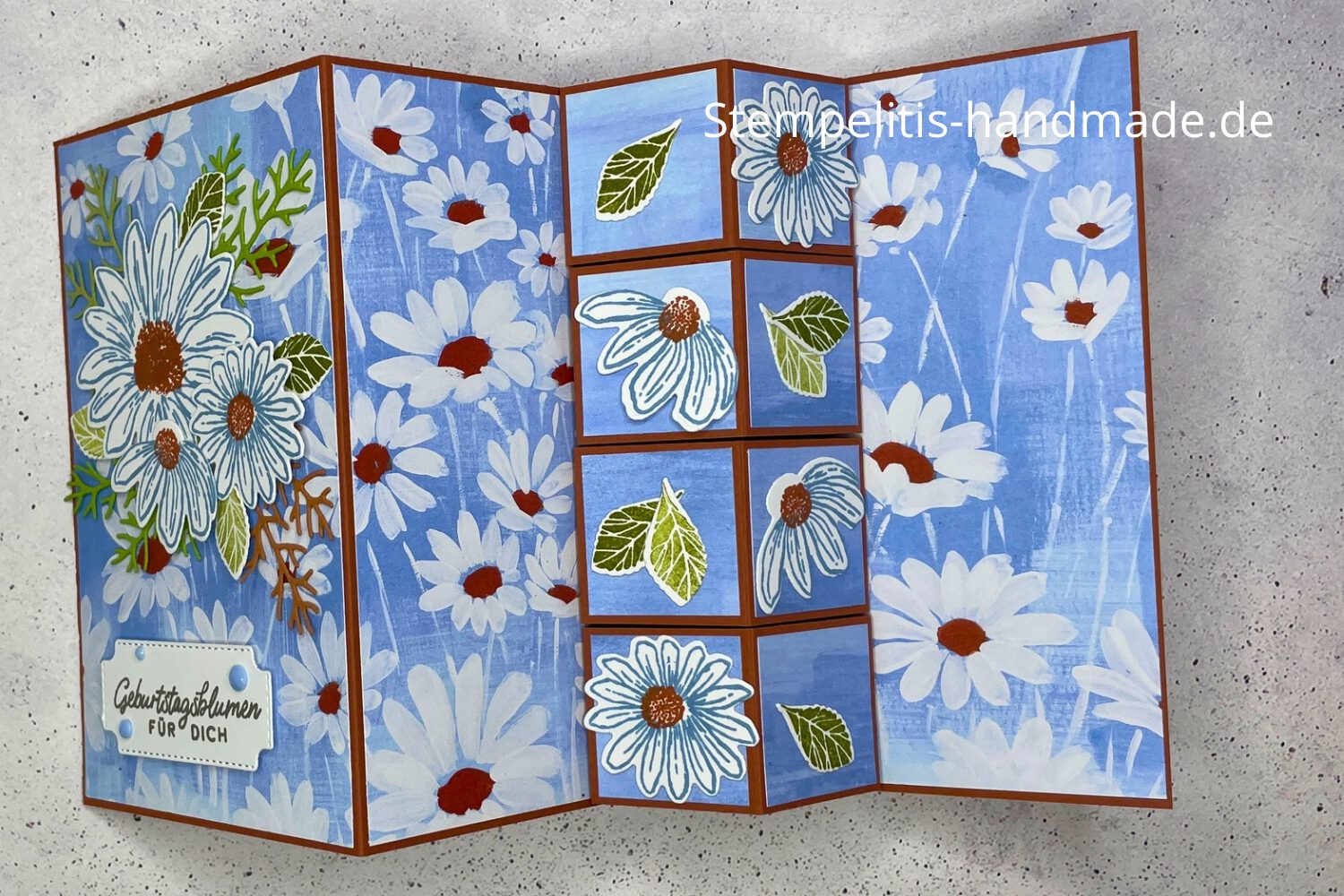 Four Blocks Karte, Gänseblümchen, handmade, Karte basteln, Stampin Up