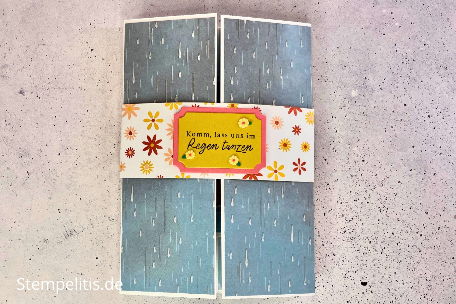 Alle Wetter, Funfold, Karten basteln, Stampin Up, handmade, Anleitung