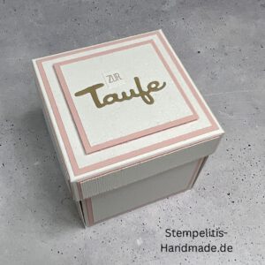 Explosionsbox zur Taufe