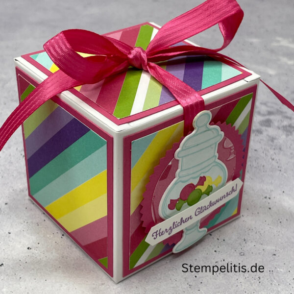 Geschenkverpackung Bonbonglas | Herzlichen Glückwunsch | 7 cm – Bild 4