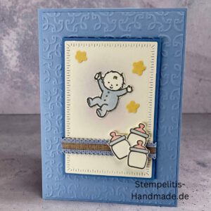 Milchflaschen blau