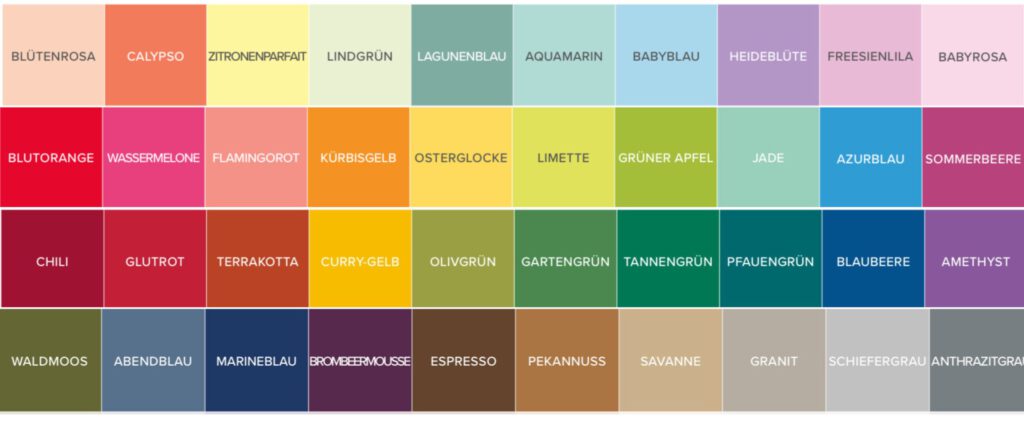 Farbpalette, Stampin Up, Farbauswahl, Farben