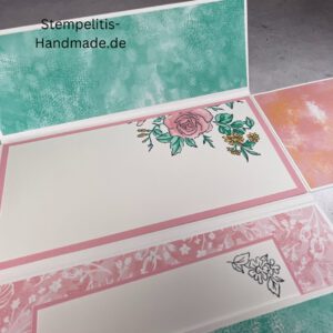 Rosenzauber, Weihnachtskarte, handgemachte Karte, Stampin Up Karte, Explosionskarte kaufen, Aufklappkarte, Gutschein Verpackung Karte, Geldgeschenk Karte handmade