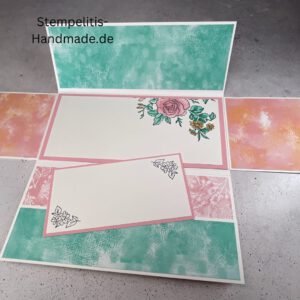 Glückwünsche, Weihnachtskarte, handgemachte Karte, Stampin Up Karte, Explosionskarte kaufen, Aufklappkarte, Gutschein Verpackung Karte, Geldgeschenk Karte handmade