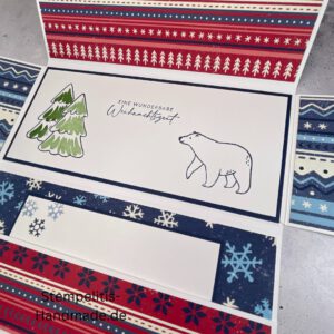 Geschenkkarte, Weihnachtskarte, handgemachte Karte, Stampin Up Karte, Explosionskarte kaufen, Aufklappkarte, Gutschein Verpackung Karte, Geldgeschenk Karte handmade