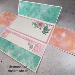 Gutscheinkarte, Weihnachtskarte, handgemachte Karte, Stampin Up Karte, Explosionskarte kaufen, Aufklappkarte, Gutschein Verpackung Karte, Geldgeschenk Karte handmade