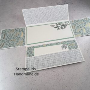 Gutscheinkarte, Weihnachtskarte, handgemachte Karte, Stampin Up Karte, Explosionskarte kaufen, Aufklappkarte, Gutschein Verpackung Karte, Geldgeschenk Karte handmade