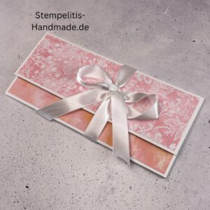 Gutscheinkarte, Weihnachtskarte, handgemachte Karte, Stampin Up Karte, Explosionskarte kaufen, Aufklappkarte, Gutschein Verpackung Karte, Geldgeschenk Karte handmade