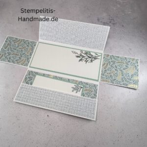Ewiges Eden, Weihnachtskarte, handgemachte Karte, Stampin Up Karte, Explosionskarte kaufen, Aufklappkarte, Gutschein Verpackung Karte, Geldgeschenk Karte handmade