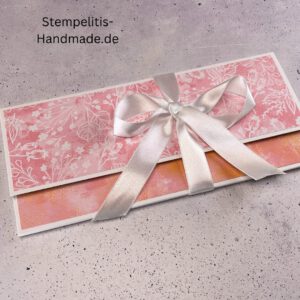 Rosenzauber, Weihnachtskarte, handgemachte Karte, Stampin Up Karte, Explosionskarte kaufen, Aufklappkarte, Gutschein Verpackung Karte, Geldgeschenk Karte handmade