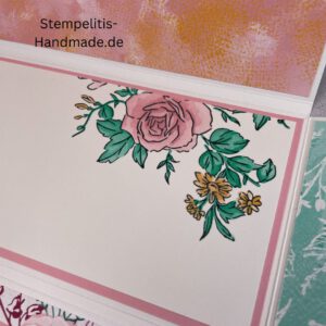 Rosenzauber, Weihnachtskarte, handgemachte Karte, Stampin Up Karte, Explosionskarte kaufen, Aufklappkarte, Gutschein Verpackung Karte, Geldgeschenk Karte handmade