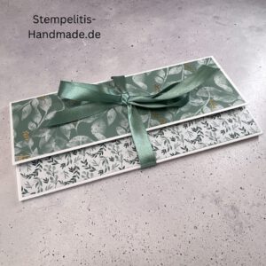 Ewiges Eden, Weihnachtskarte, handgemachte Karte, Stampin Up Karte, Explosionskarte kaufen, Aufklappkarte, Gutschein Verpackung Karte, Geldgeschenk Karte handmade