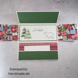 Eine wunderbare Weihnachtszeit , Explosionskarte, Weihnachtskarte, handgemachte Karte, Stampin Up Karte, Explosionskarte kaufen, Aufklappkarte, Gutschein Verpackung Karte, Geldgeschenk Karte handmade