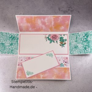 Explosionskarte, Weihnachtskarte, handgemachte Karte, Stampin Up Karte, Explosionskarte kaufen, Aufklappkarte, Gutschein Verpackung Karte, Geldgeschenk Karte handmade
