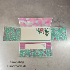 Weihnachtskarte, handgemachte Karte, Stampin Up Karte, Explosionskarte kaufen, Aufklappkarte, Gutschein Verpackung Karte, Geldgeschenk Karte handmade