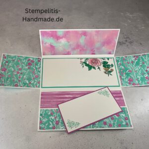 Weihnachtskarte, handgemachte Karte, Stampin Up Karte, Explosionskarte kaufen, Aufklappkarte, Gutschein Verpackung Karte, Geldgeschenk Karte handmade