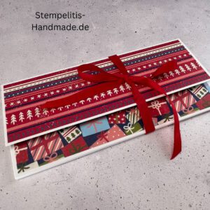 Eine wunderbare Weihnachtszeit , Gutscheinkarte, Weihnachtskarte, handgemachte Karte, Stampin Up Karte, Explosionskarte kaufen, Aufklappkarte, Gutschein Verpackung Karte, Geldgeschenk Karte handmade