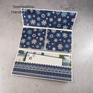 Eine wunderbare Weihnachtszeit, Weihnachtskarte, handgemachte Karte, Stampin Up Karte, Explosionskarte kaufen, Aufklappkarte, Gutschein Verpackung Karte, Geldgeschenk Karte handmade